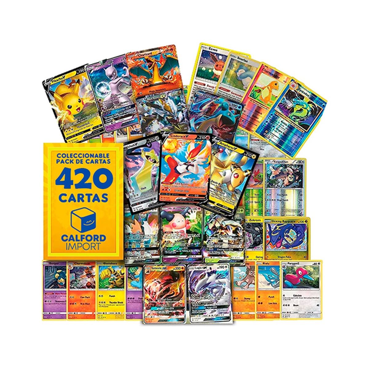 POKEMON - LOTE 420 CARTAS AL AZAR POKEMON TCG