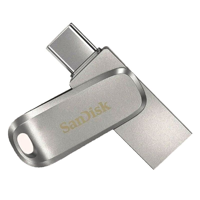 SANDISK - Memoria USB SanDisk de 128GB Luxe USB Tipo-C y Tipo-A - Hasta 400MBs