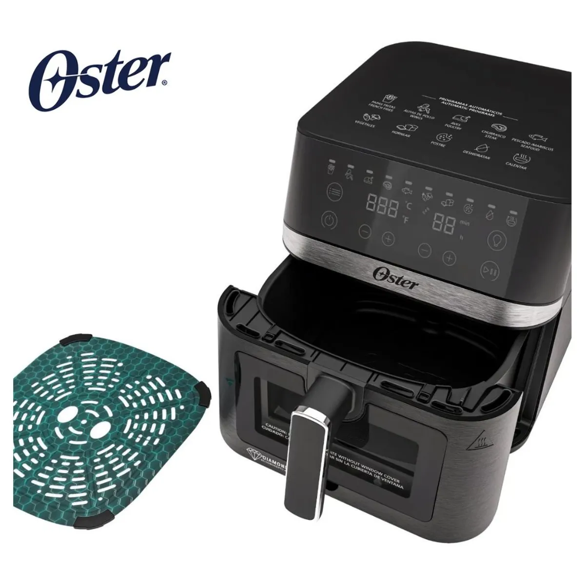 OSTER - COMBO OSTER FREIDORA DE AIRE 4L DIGITAL + OLLA ARROCERA 1.8 Lts