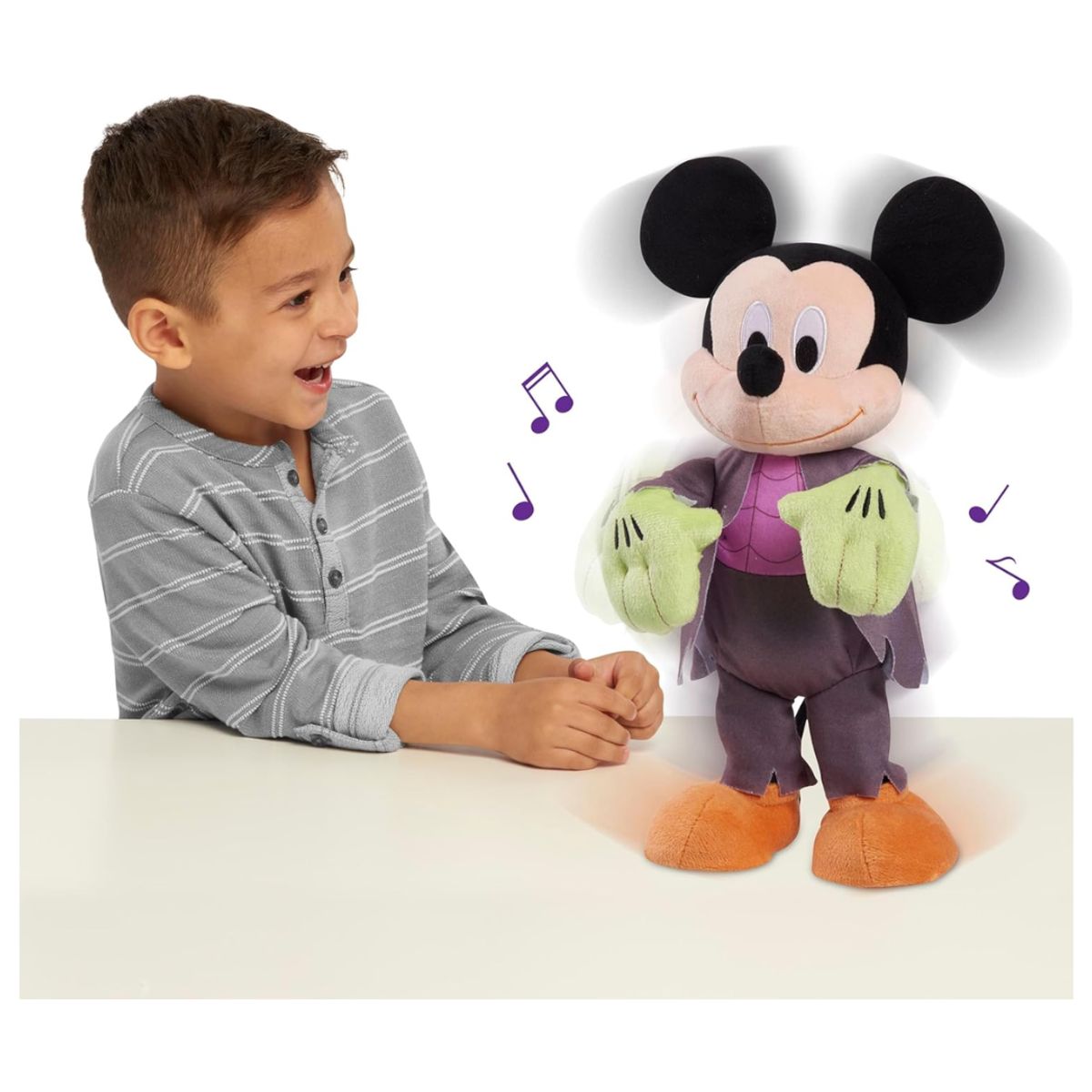 DISNEY - Peluche Mickey Mouse Zoombie Halloween con Sonido y Movimiento