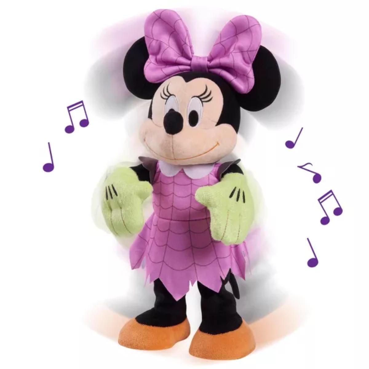 DISNEY - Peluche Minnie Mouse Zoombie Halloween con Sonido y Movimiento