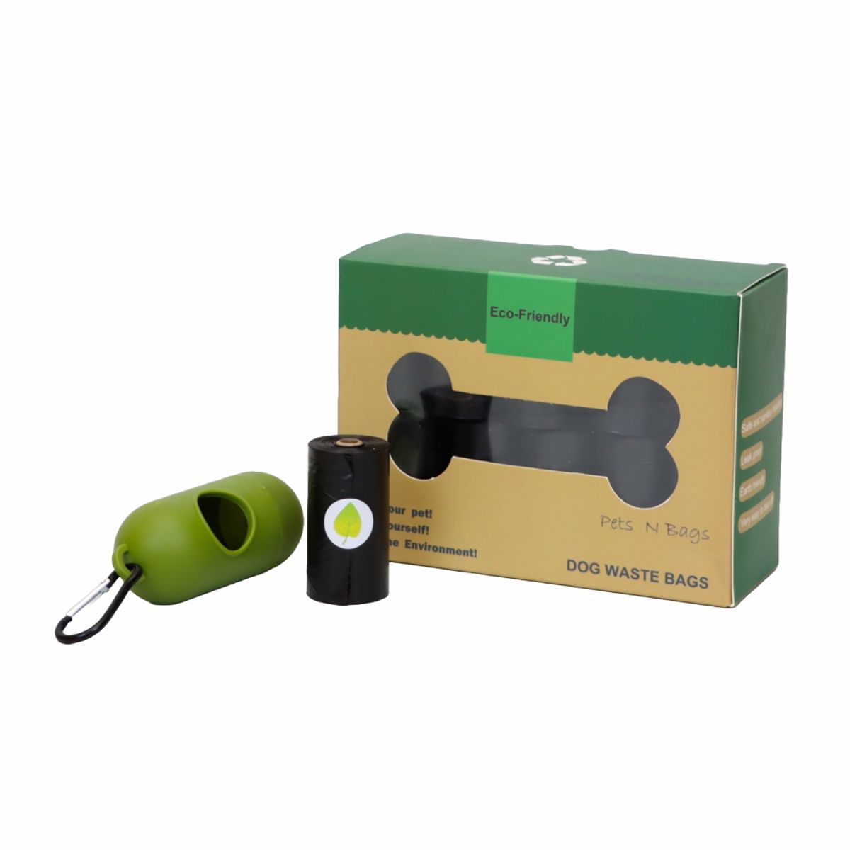 GENERICO - DISPENSADOR + 16 ROLLOS DE BOLSAS BIODEGRADABLES