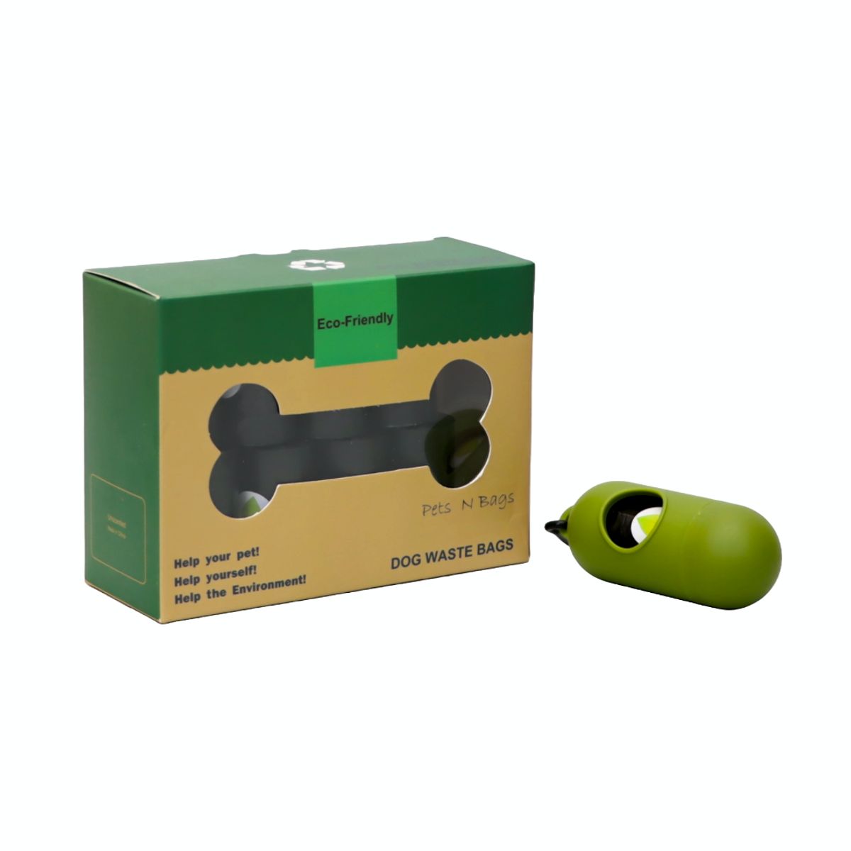 GENERICO - DISPENSADOR + 16 ROLLOS DE BOLSAS BIODEGRADABLES