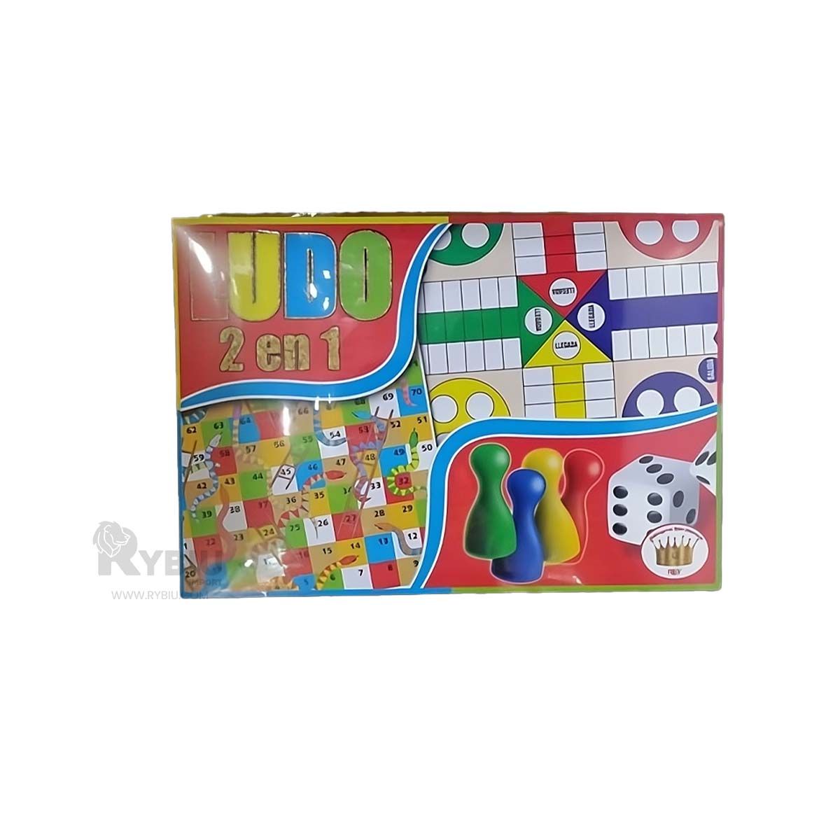 GENERICO - Tabla Moderna Ludo en Multicolor Y+Ligas de Regalo