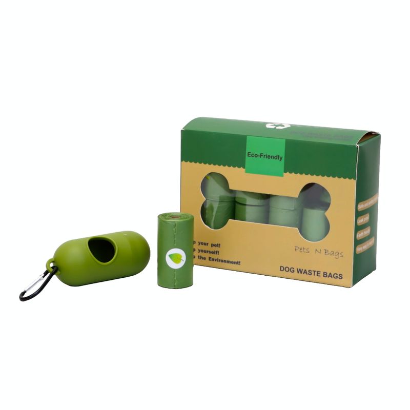 GENERICO - DISPENSADOR + 16 ROLLOS DE BOLSAS BIODEGRADABLES