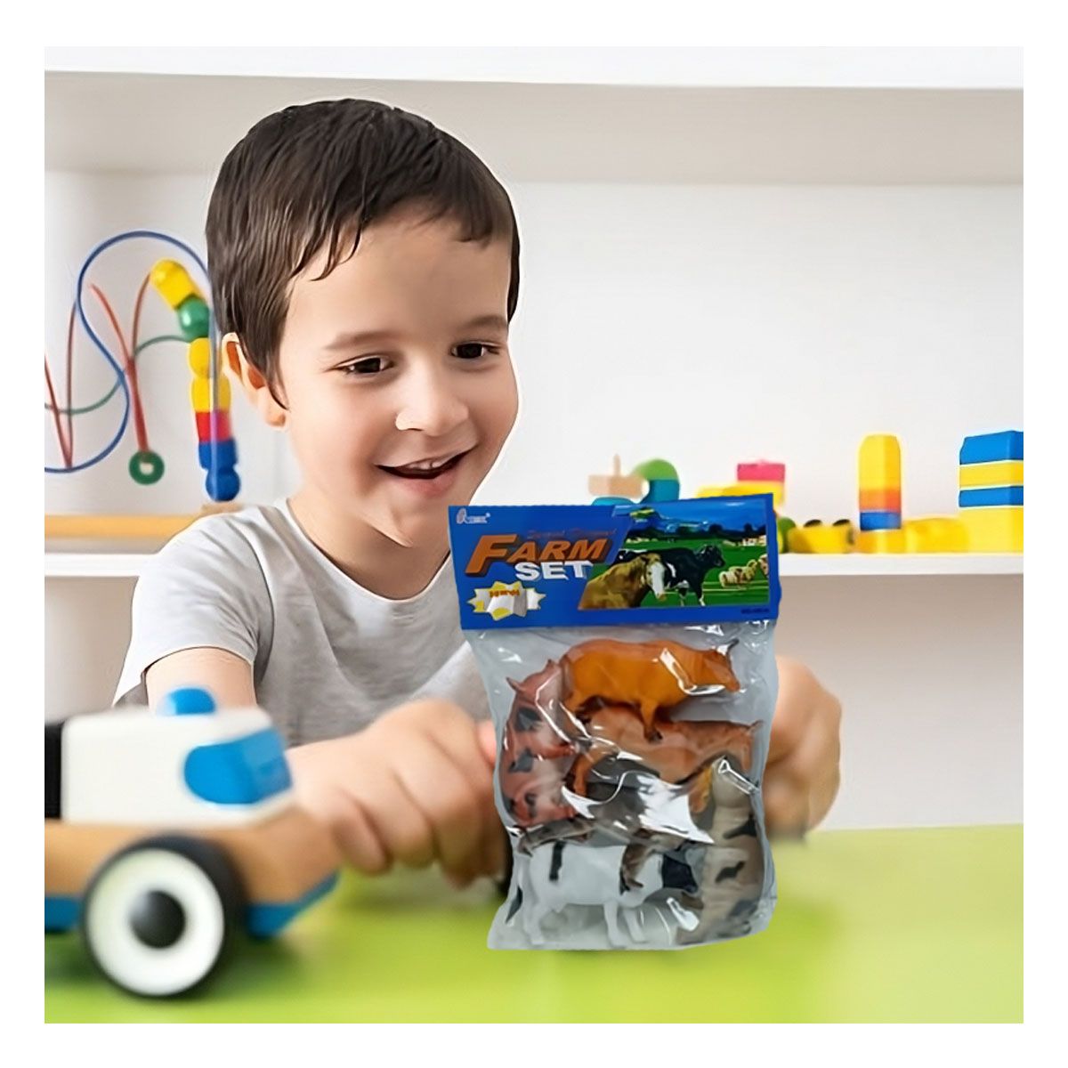 RYBIU IMPORT - Set Moderno de Animales en Multicolor Y+Regalo Agendita