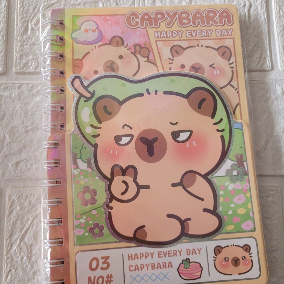 GENERICO - Libreta capibara anillado marron