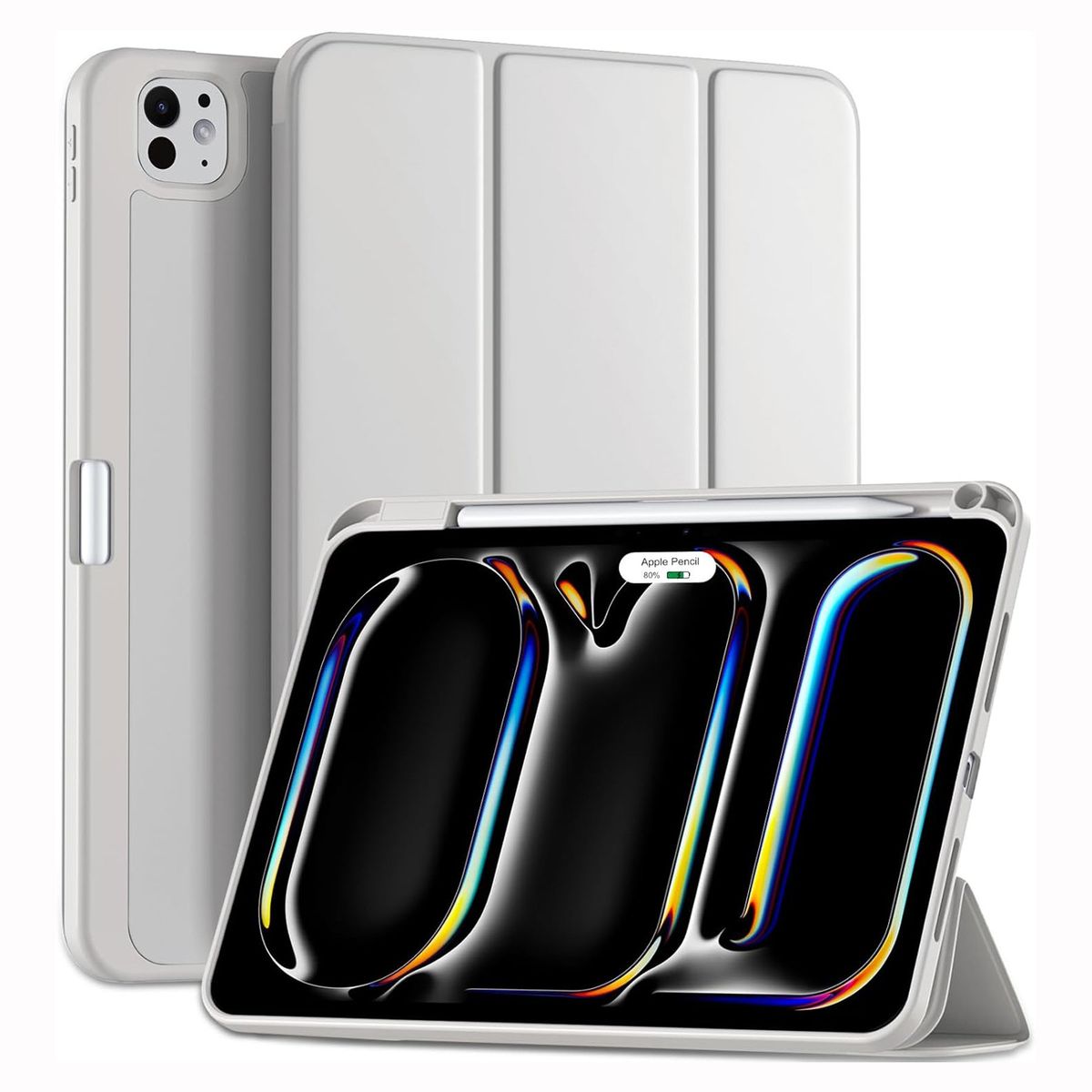 GENERICO - Funda Smart Case para iPad Pro 13 M4 (2024) - Gris