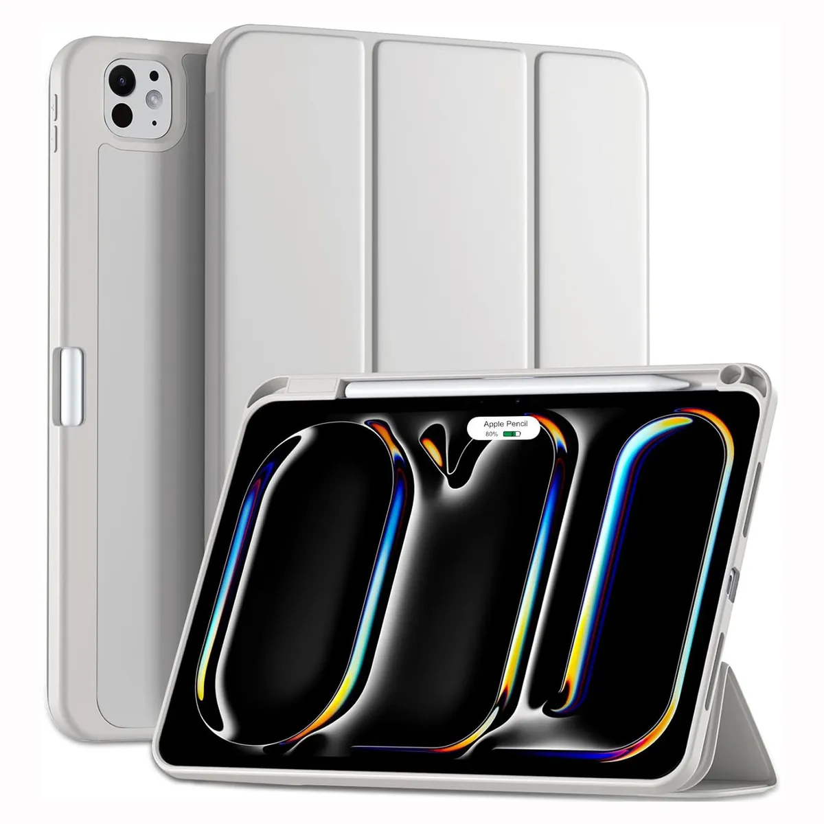 GENERICO - Funda Smart Case para iPad Pro 13 M4 (2024) - Gris