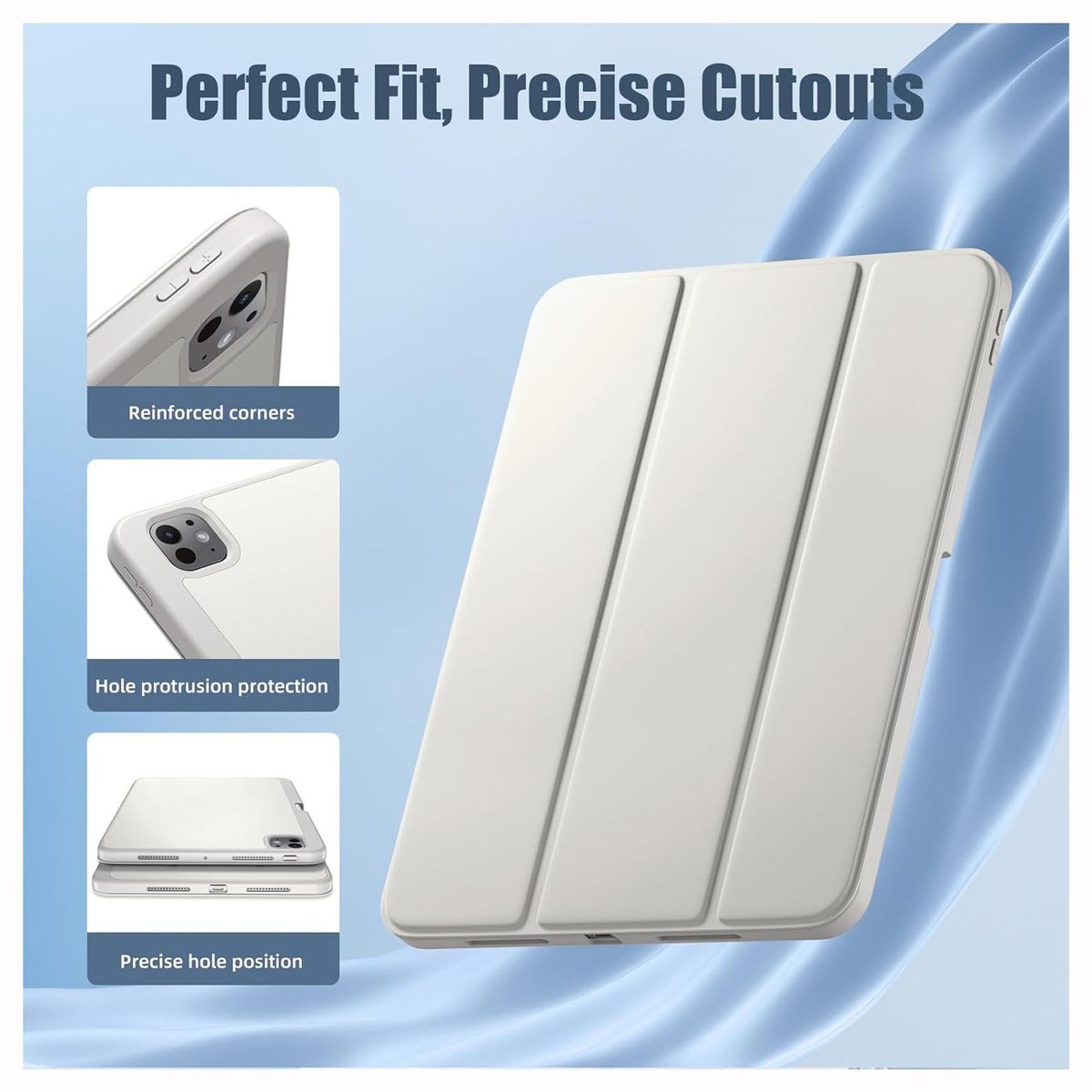 GENERICO - Funda Smart Case para iPad Pro 13 M4 (2024) - Gris