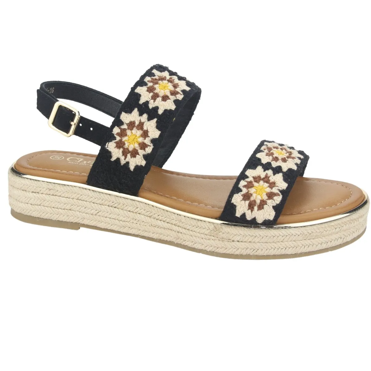 CHALADA - Sandalia Mujer Negro Casual Chalada Lila-16