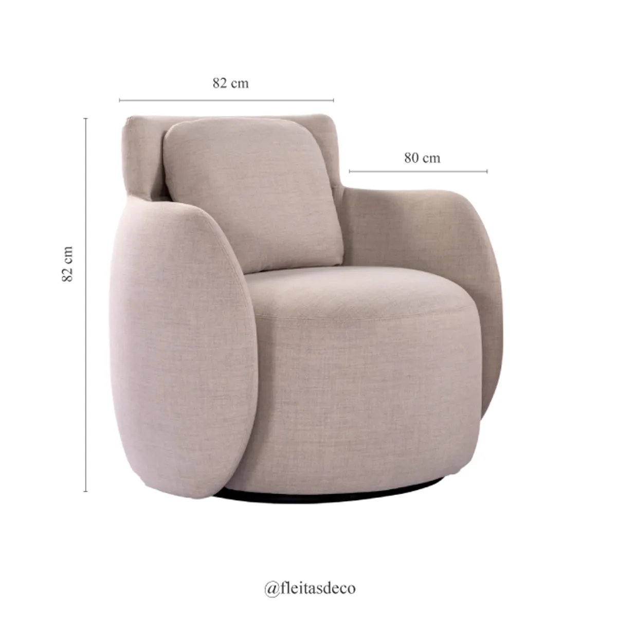 GENERICO - POLTRONA GIRATORIA ABRACO DE 1 CUERPO