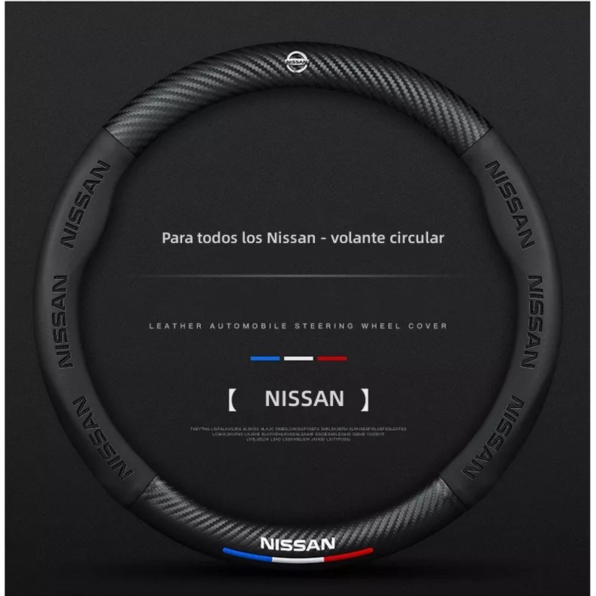 GENERICO - Forro Cubre Volante Premiun Fibra De Carbono Nissan