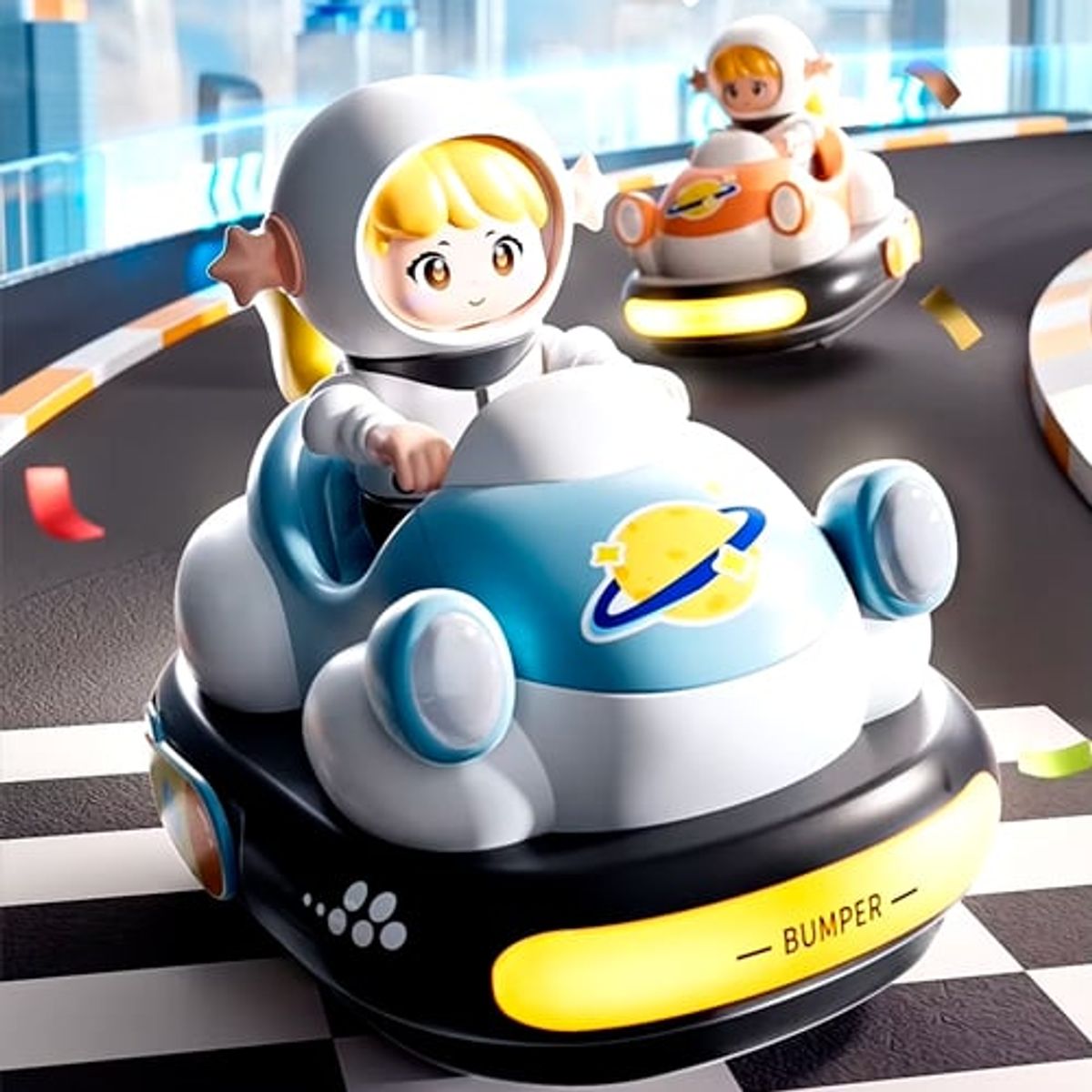 GENERICO - Carros Chocones Eyectores - Control Remoto - Set 02 Carros