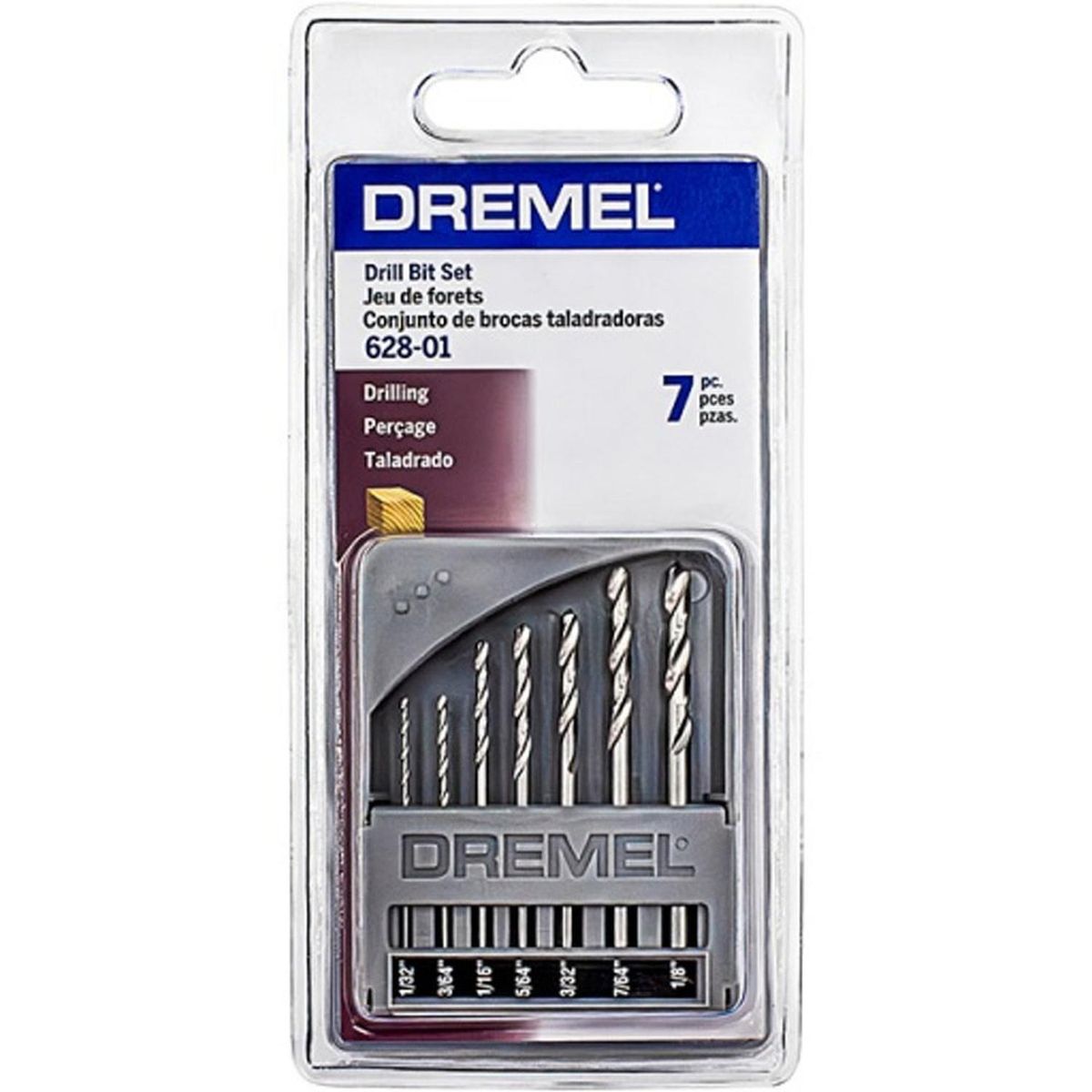 DREMEL - Juego de Brocas HSS para Madera 7 Piezas Dremel 2615.062.8AE-000