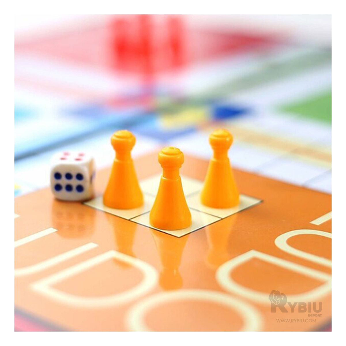 RYBIU IMPORT - Partida de Diversion Ludo en Multicolor Y+Gift MiniAgenda