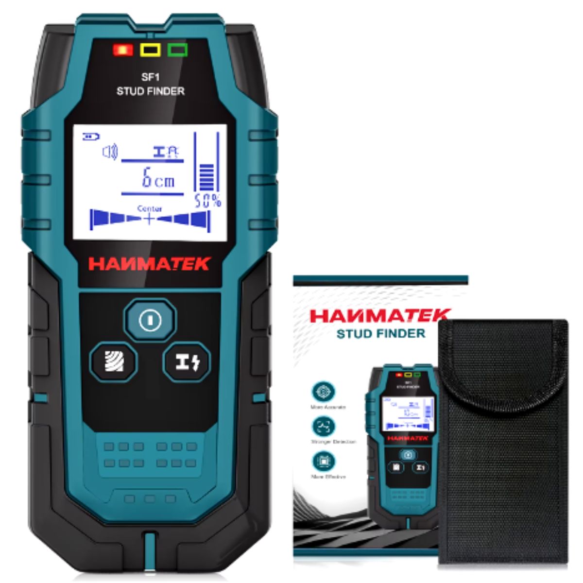 GENERICO - Escaner de Pared Detector de Metales y Cables Eléctricos Hanmatek