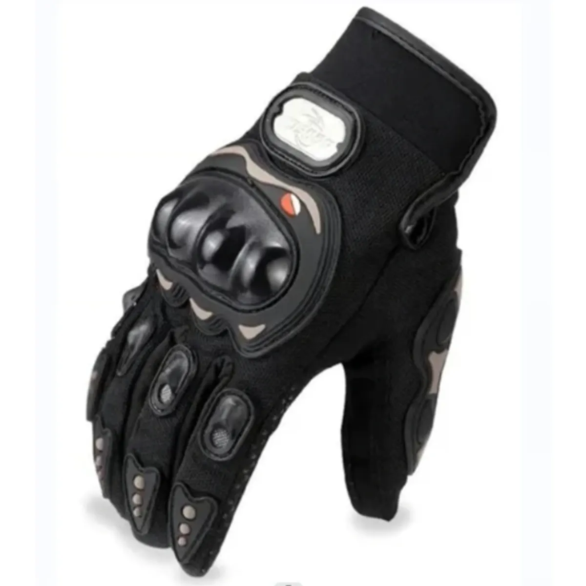 GENERICO - GUANTES MOTO KMAZTER CON PROTECTORES TACTIL NEGRO - TALLA XL