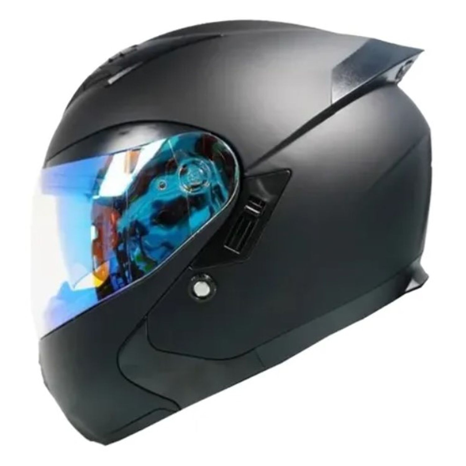 CASCO REVOX MOTO ARTICULADO DOBLE VISOR DIURNO AZUL GENERICO