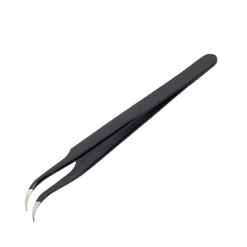 TAKEMA - Pinza Antiestática Punta Curva ZD-156F TAKEMA