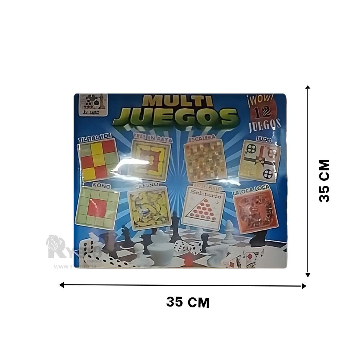 GENERICO - Set Practico de Multijuegos con 12 Juegos Y+Ligas de Regalo