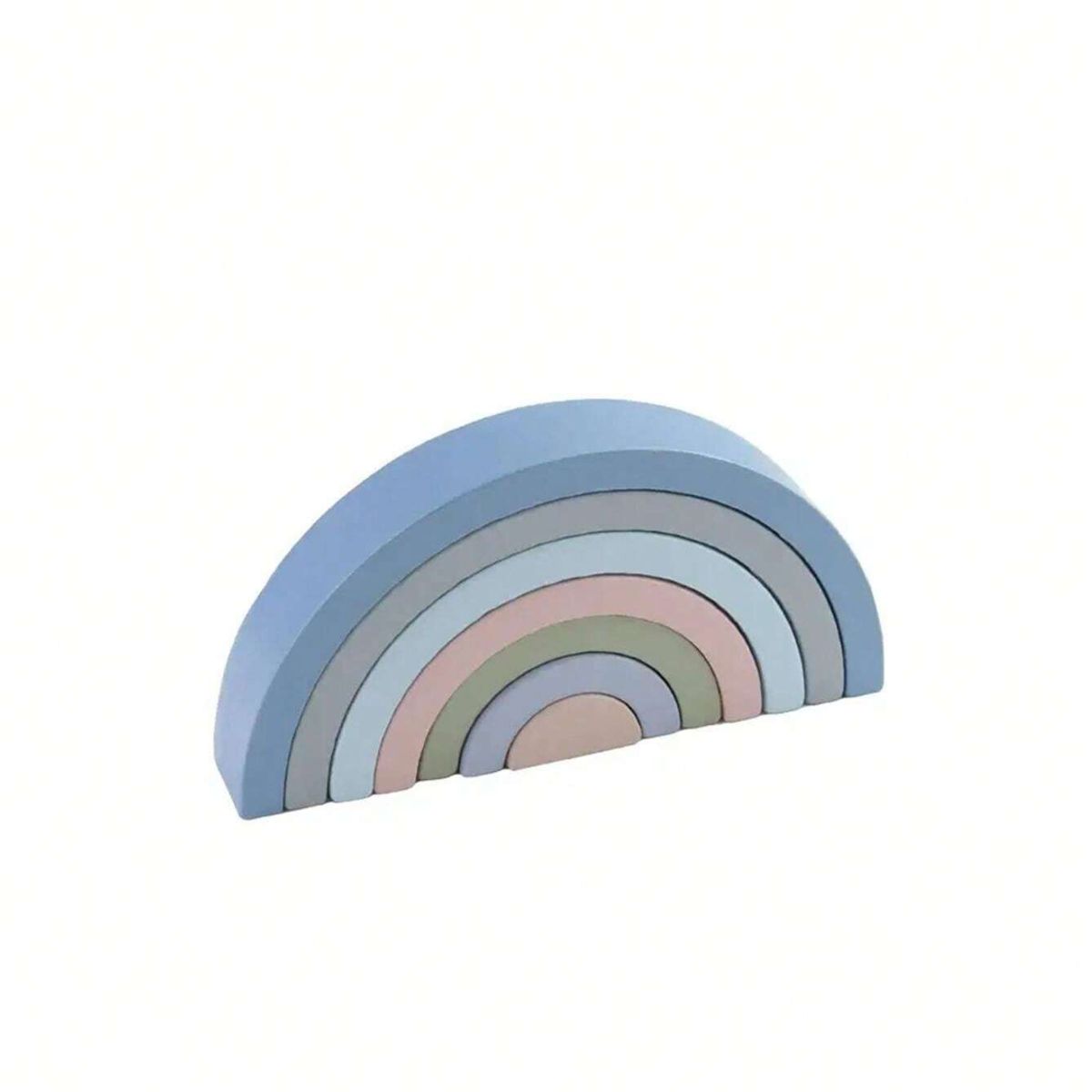 GENERICO - Juguete Didáctico Arcoíris Waldorf - Colores Pastel