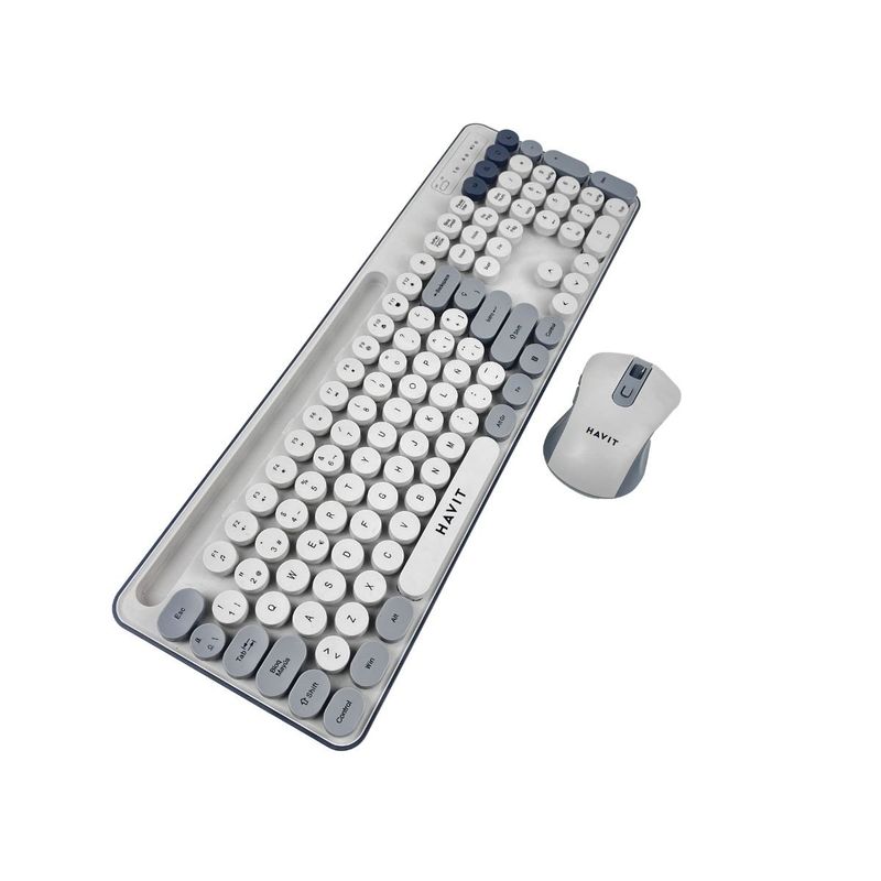 HAVIT - KIT HAVIT TECLADO Y MOUSE INALAMBRICO GRIS KB832GCM-SP