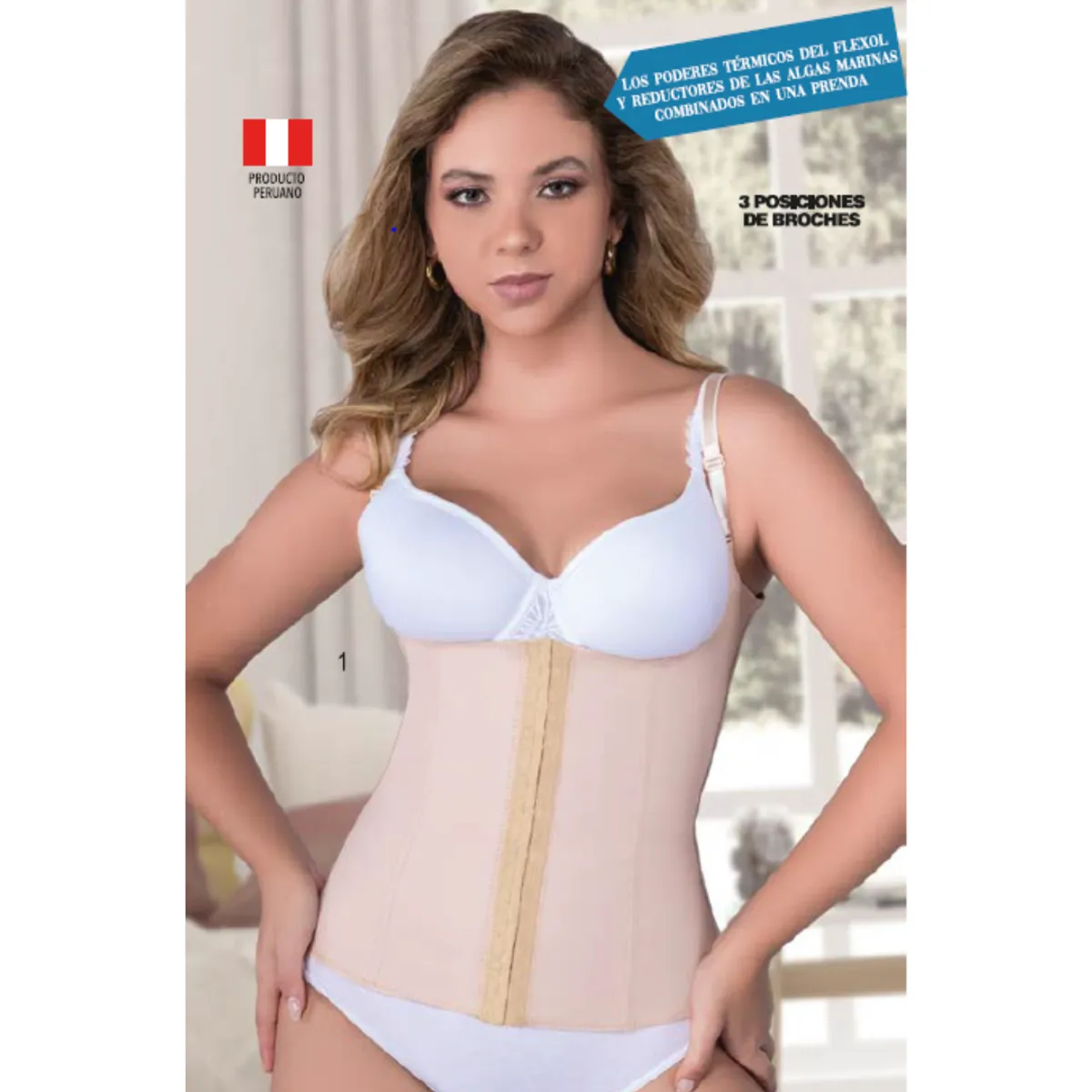 SILHOUETTE - Faja Chaleco Reductor Térmico Talla L Beige
