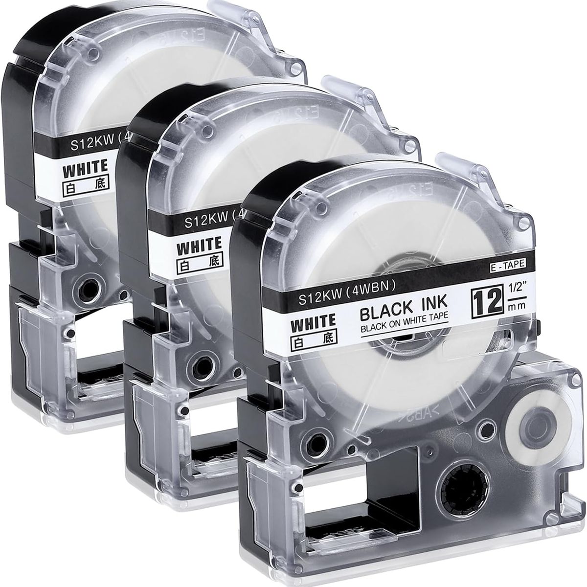 GENERICO - CINTA COMPATIBLE LK-4WBN PARA EPSON LW300-400 NEGRO SOBRE BLANCO