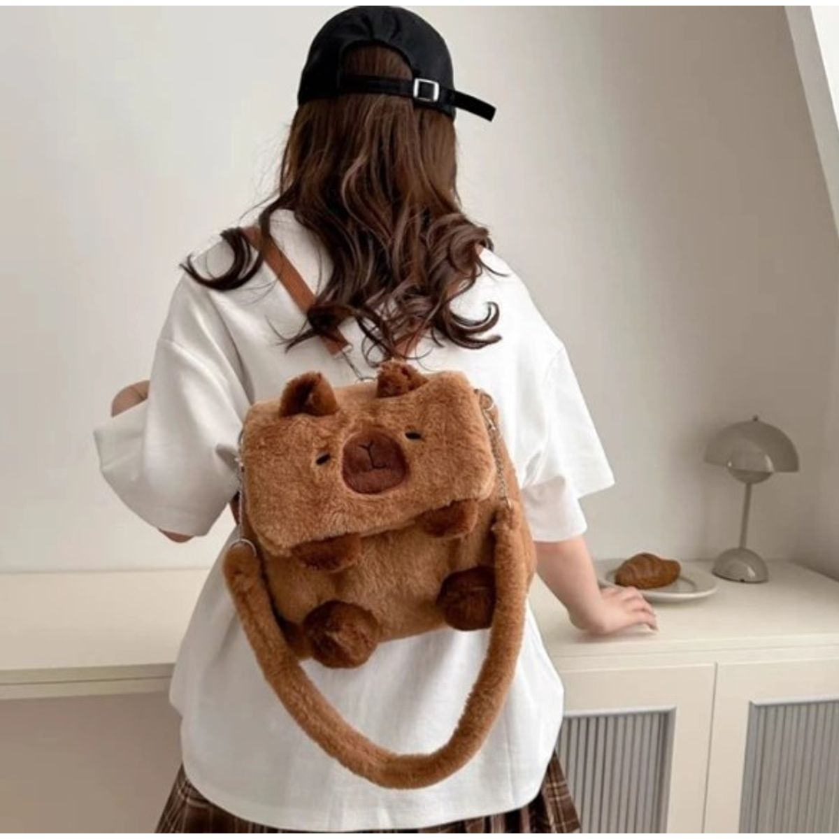 GENERICO - Morral mochila 2en 1 capibara  tendencia