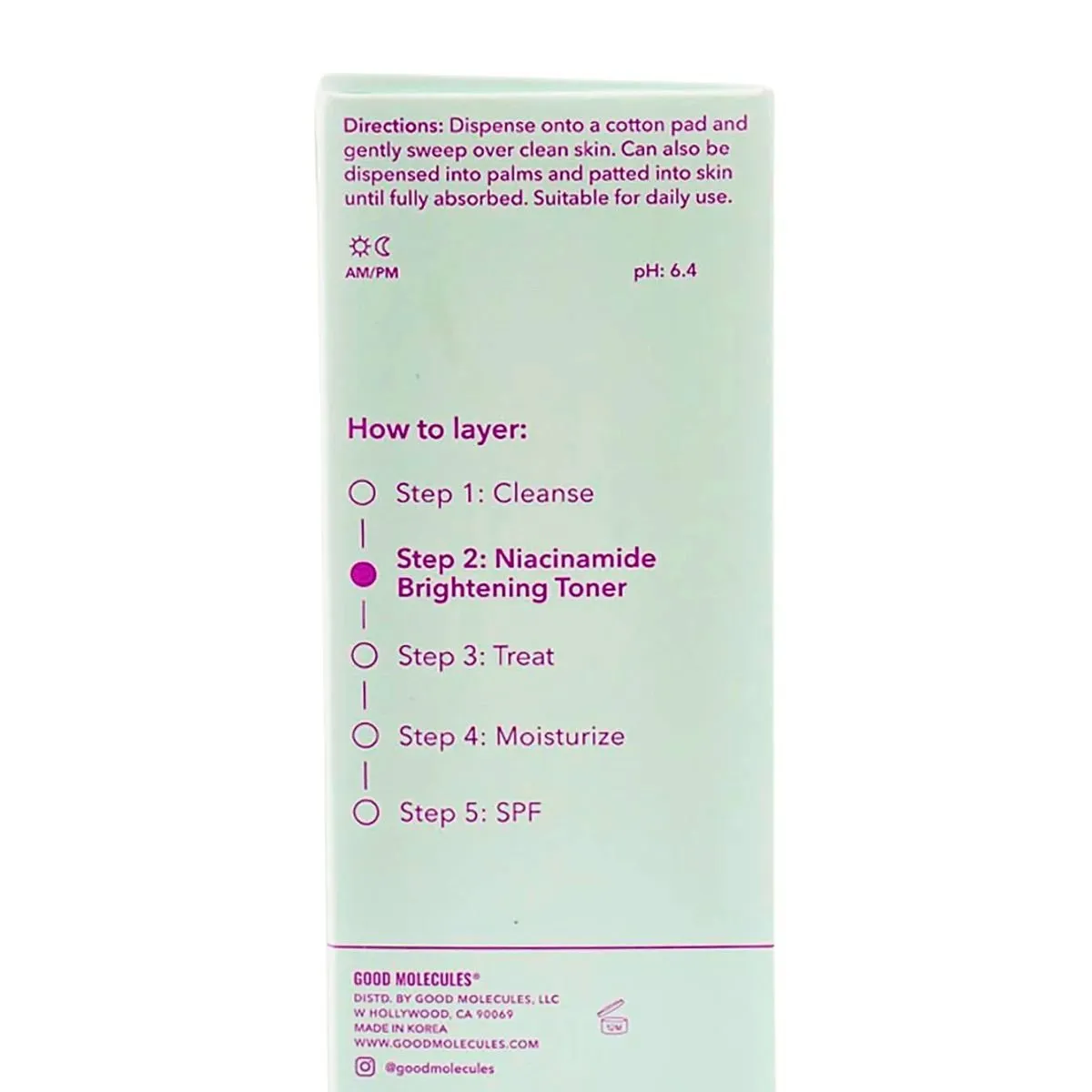 GOOD MOLECULES - Niacinamide Brightening Toner Good Molecules 30ml Tónico Iluminador