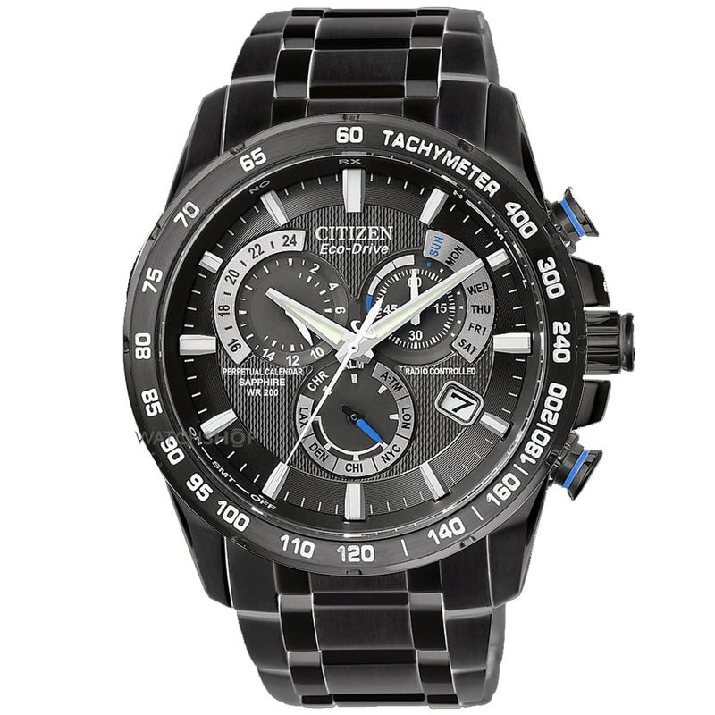 CITIZEN - Citizen Reloj Hombre Eco-Drive Perpetual Chrono AT Radio Controlled