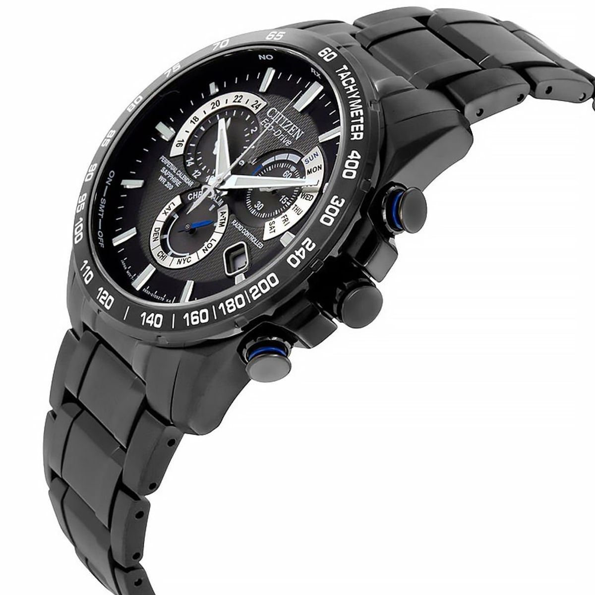 CITIZEN - Citizen Reloj Hombre Eco-Drive Perpetual Chrono AT Radio Controlled