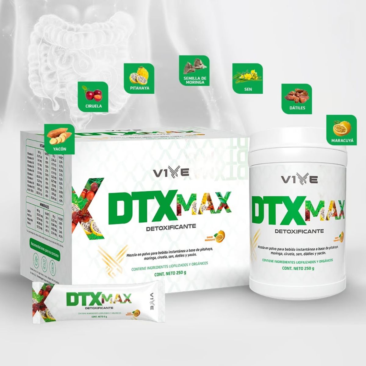 VIVE - Colon Detox Max  Salud Digestiva y Alivio Natural