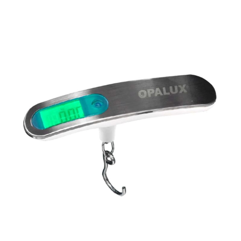OPALUX - Balanza Digital de Equipaje Pantalla Verde OP-622 OPALUX