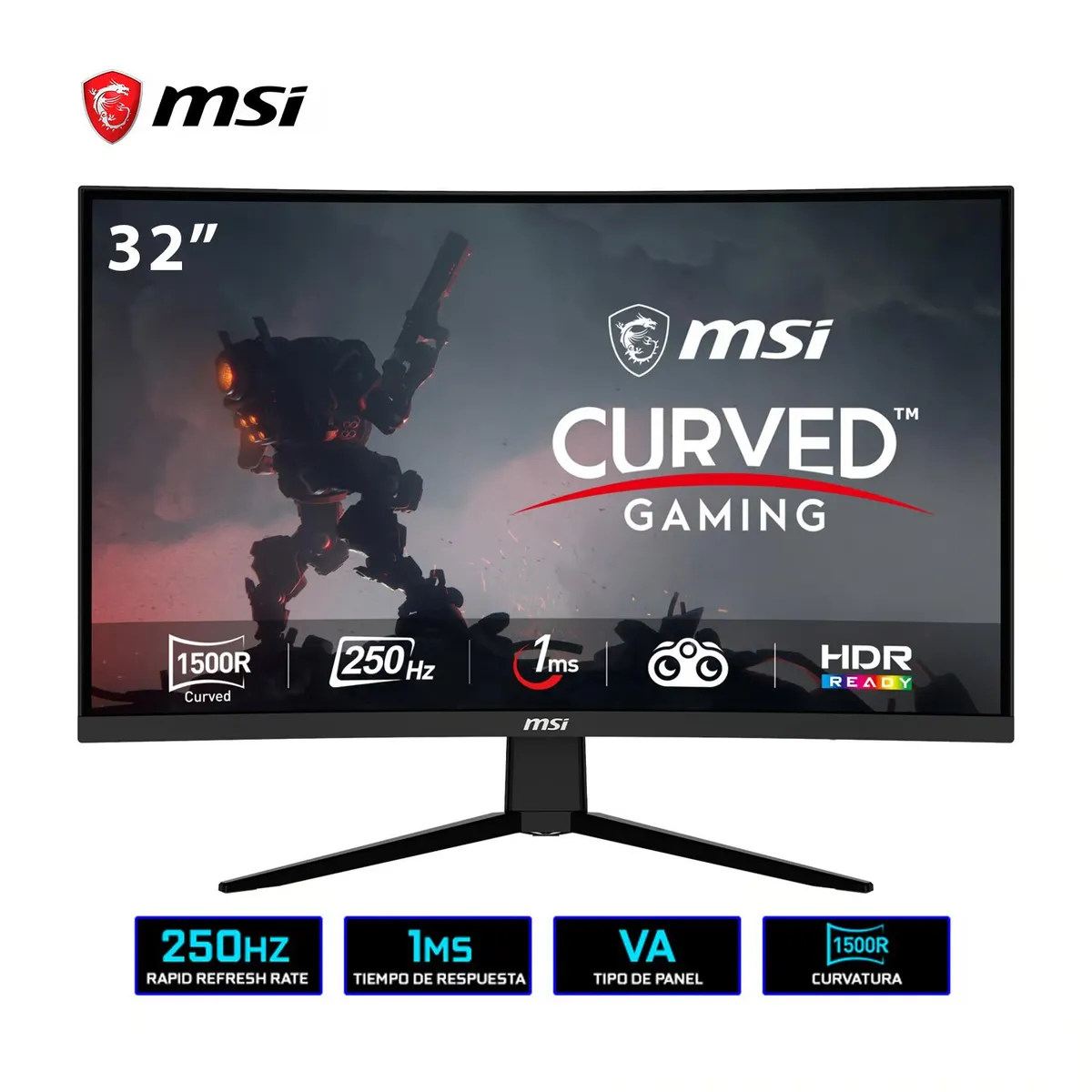 MSI - MONITOR CURVO MSI 32 GAMER G32C4X FHD 250HZ 1MS