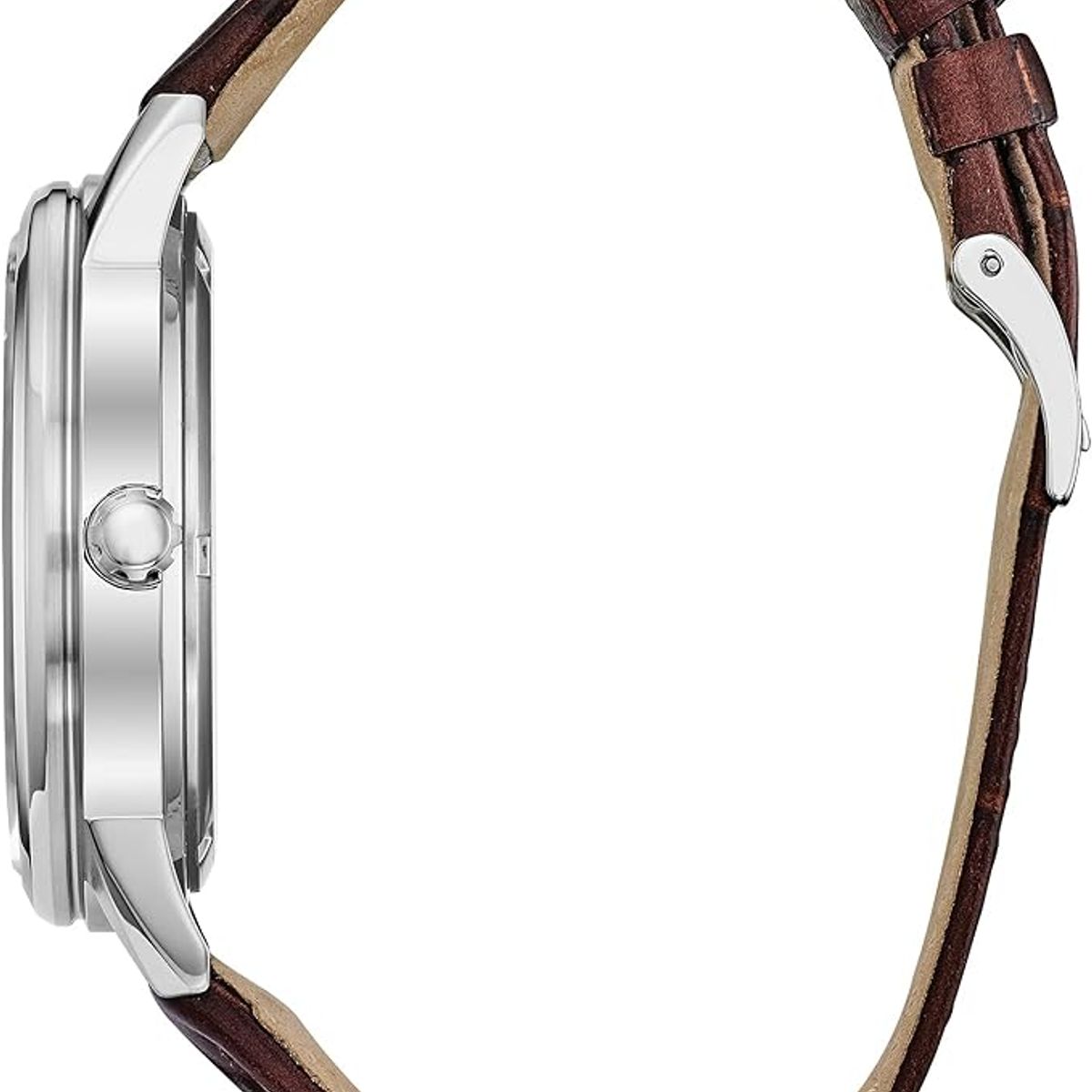 CITIZEN - Citizen Reloj Hombre 44mm Eco-Drive Corso Acero Inox  Cuero Japones