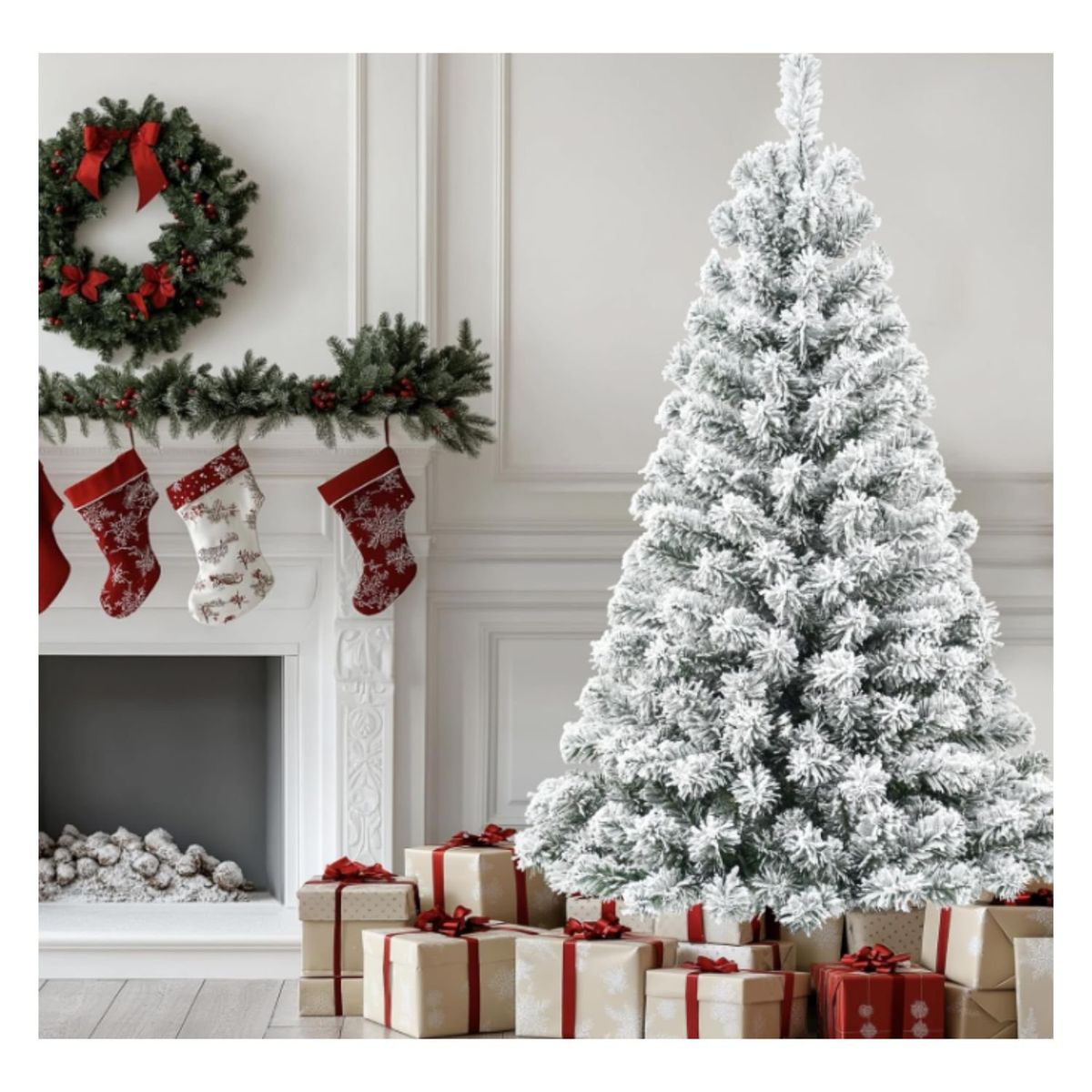 GENERICO - Árbol de Navidad Nevado 2.10 mts