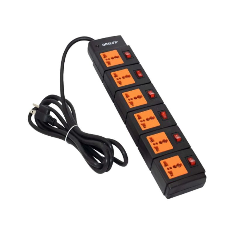 OPALUX - Supresor de Picos 6 Salidas Switch Individual 14-540B OPALUX