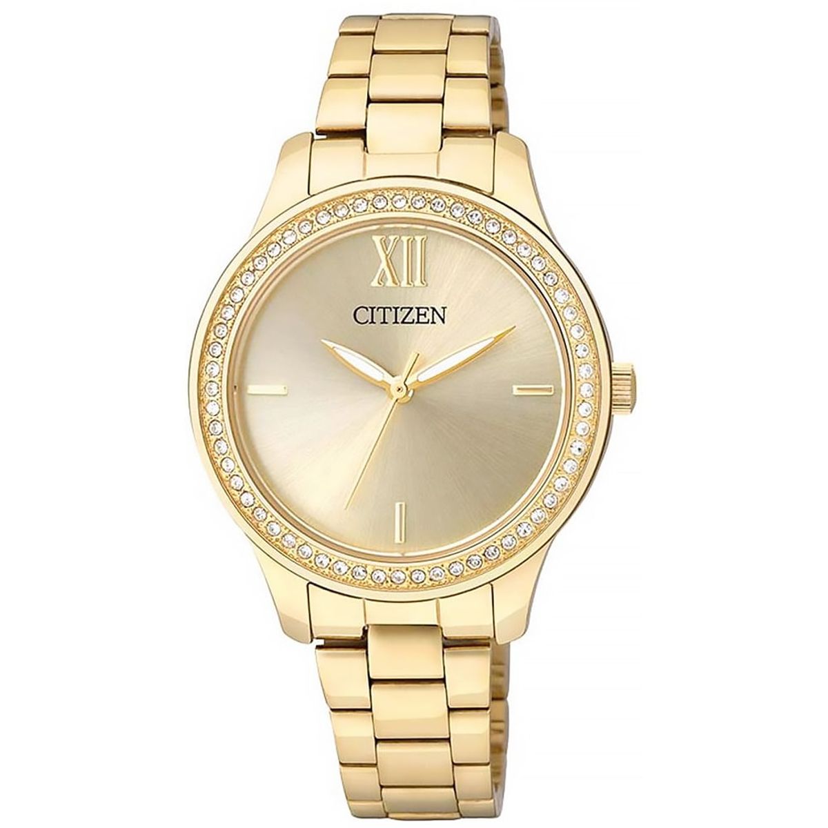 CITIZEN - Citizen Reloj Mujer Dorado Acero Japones EL3088-59P