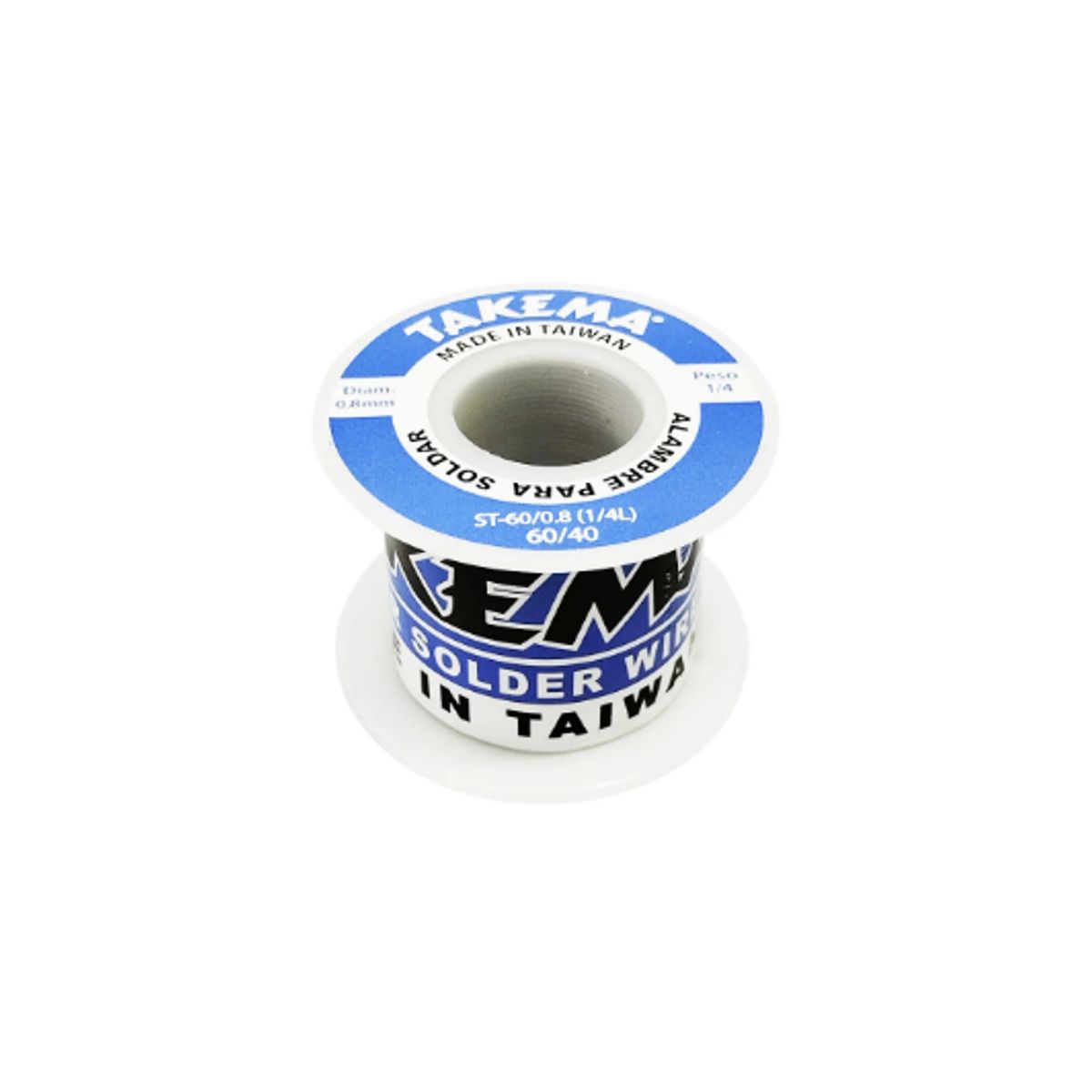 TAKEMA - Rollo de Estaño 6040 08mm 14 Libra ST-600814L TAKEMA