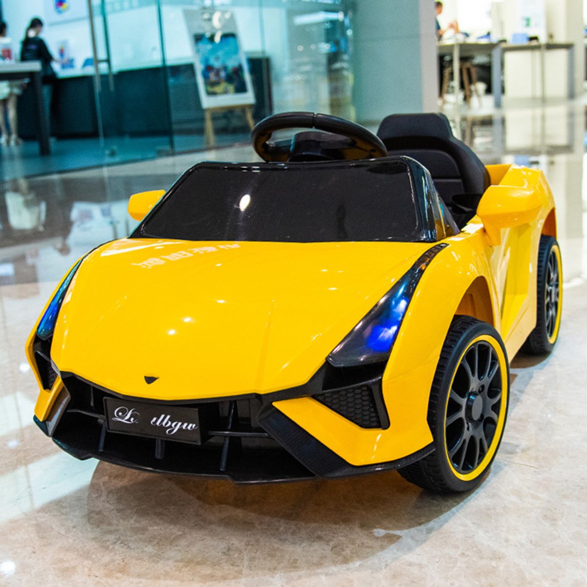 GENERICO - Carro a batería para niños 6V -BWM-Puertas levantas