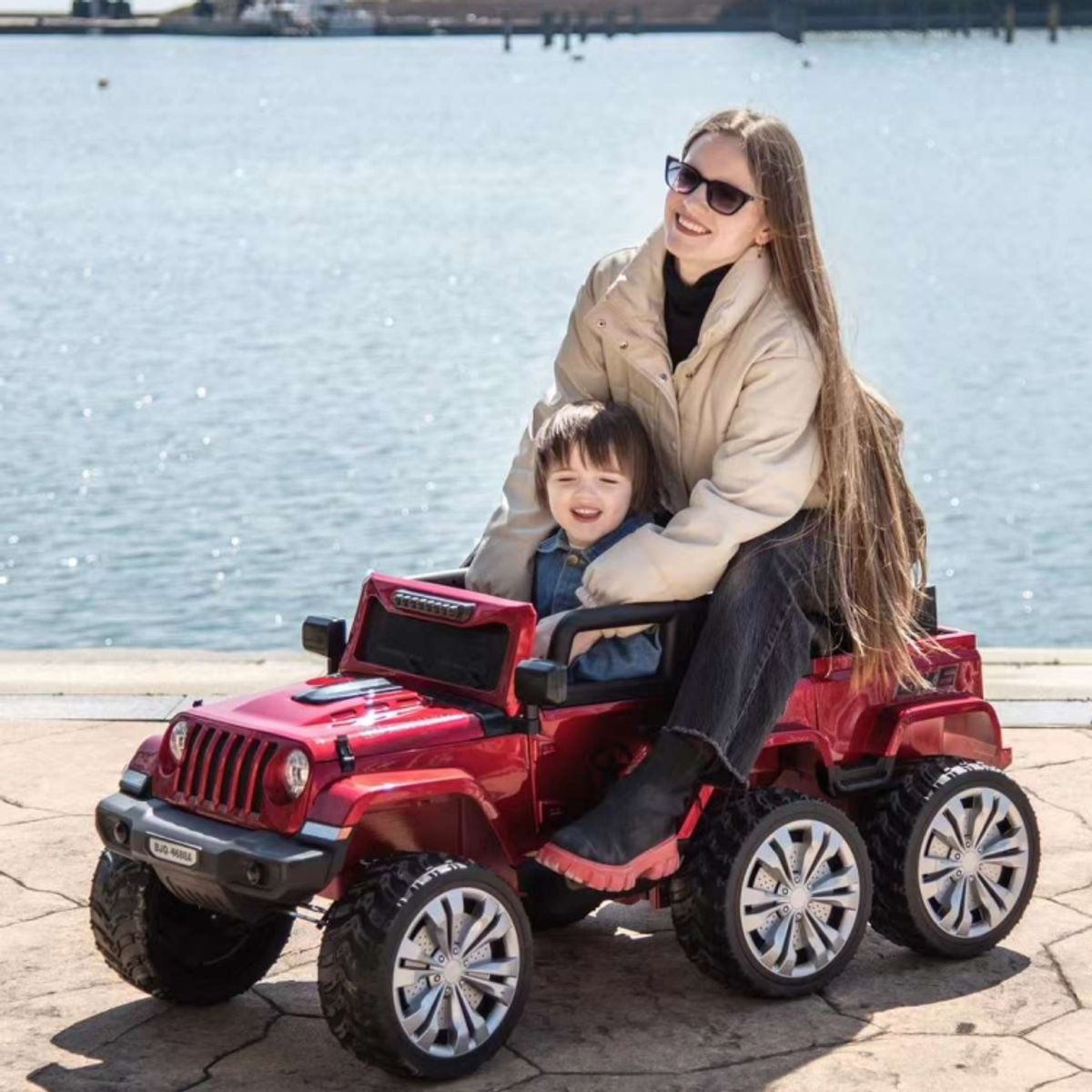 GENERICO - Carro 6x6 a batería para niños 12V- RAPTOR