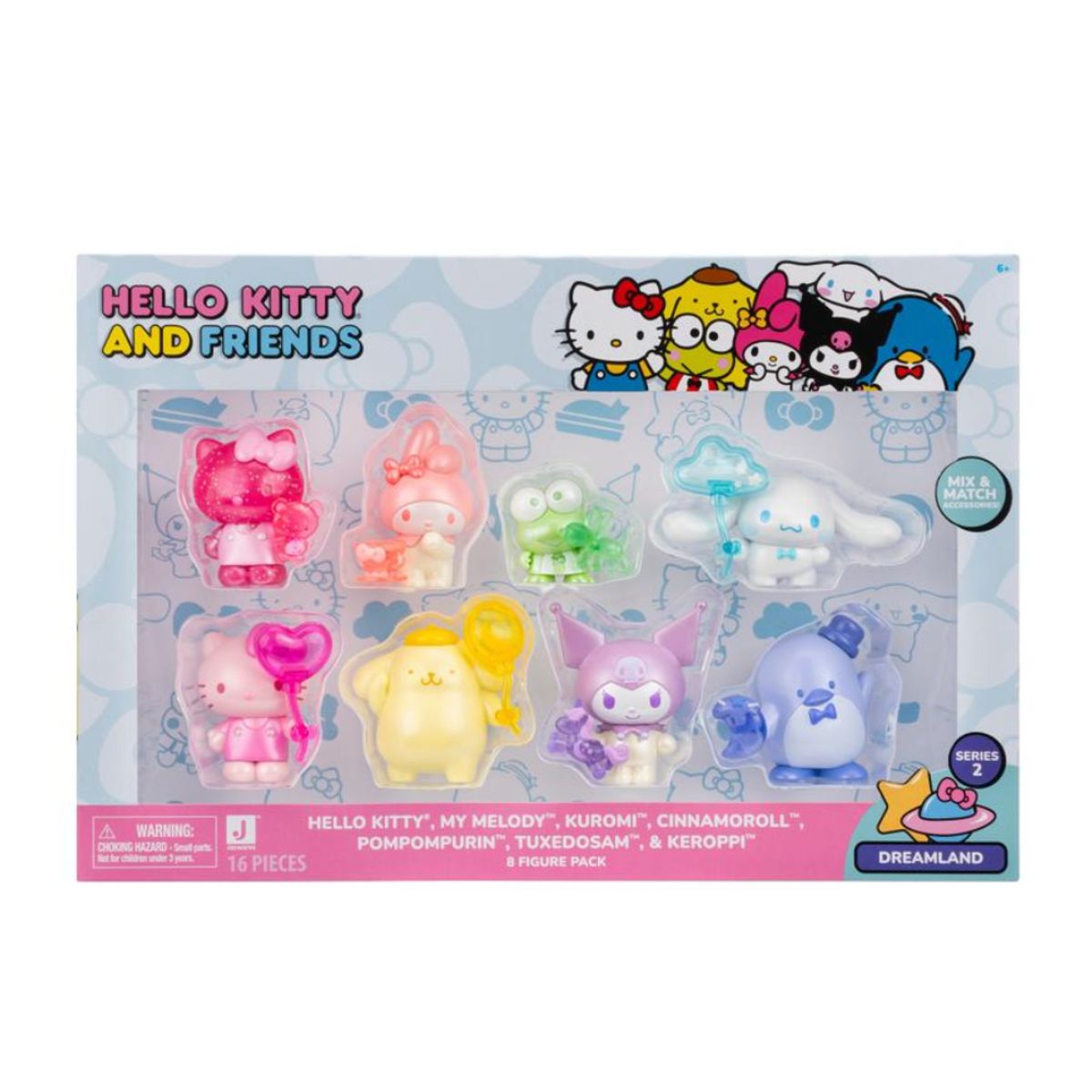 HELLO KITTY - Pack x 8 figuras Hello Kitty y Sus Amigos