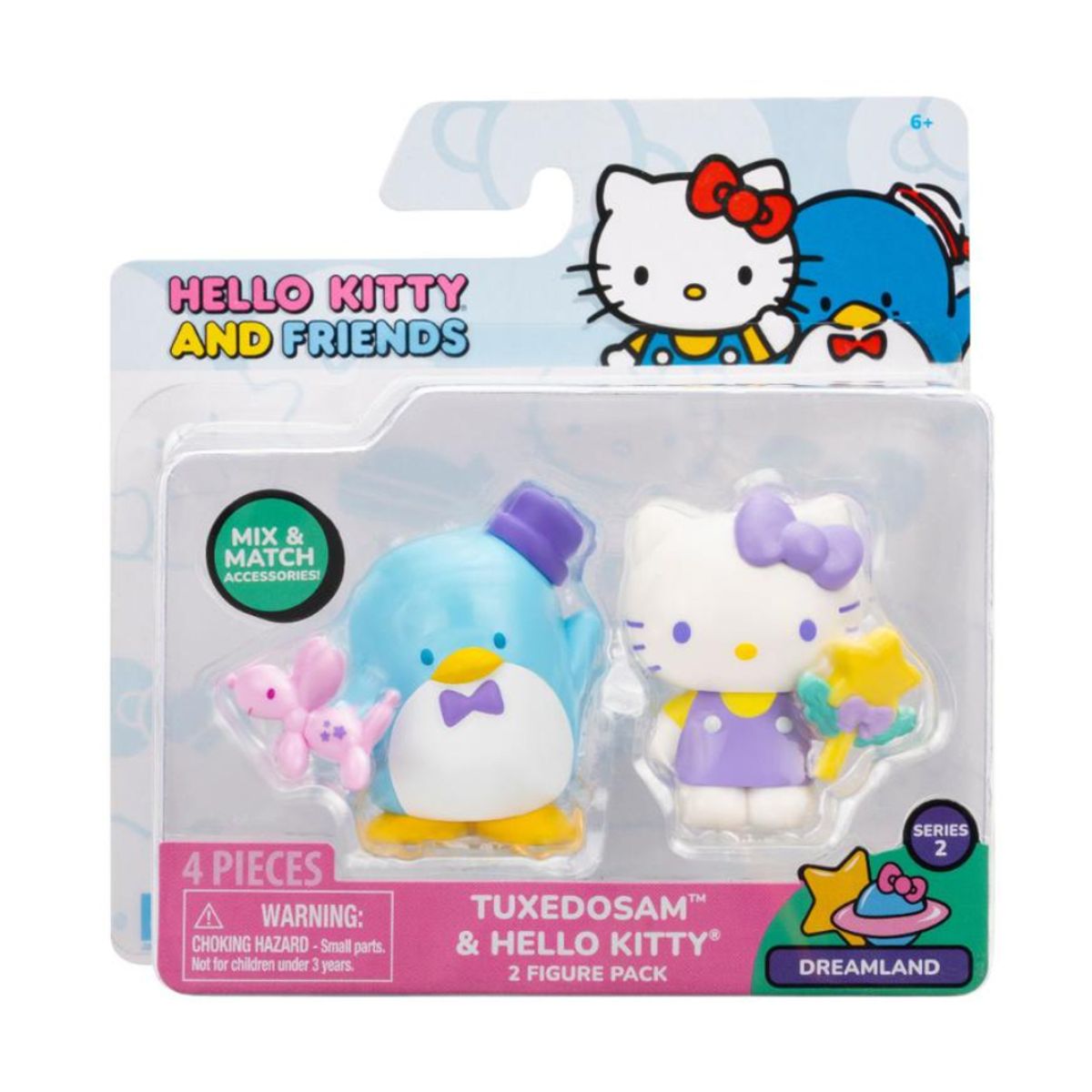 HELLO KITTY - Pack x 2 figuras Hello Kitty y Tuxedosam