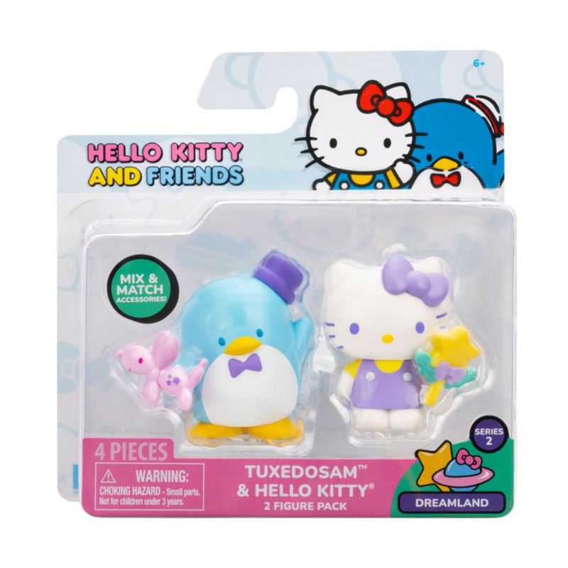HELLO KITTY - Pack x 2 figuras Hello Kitty y Tuxedosam