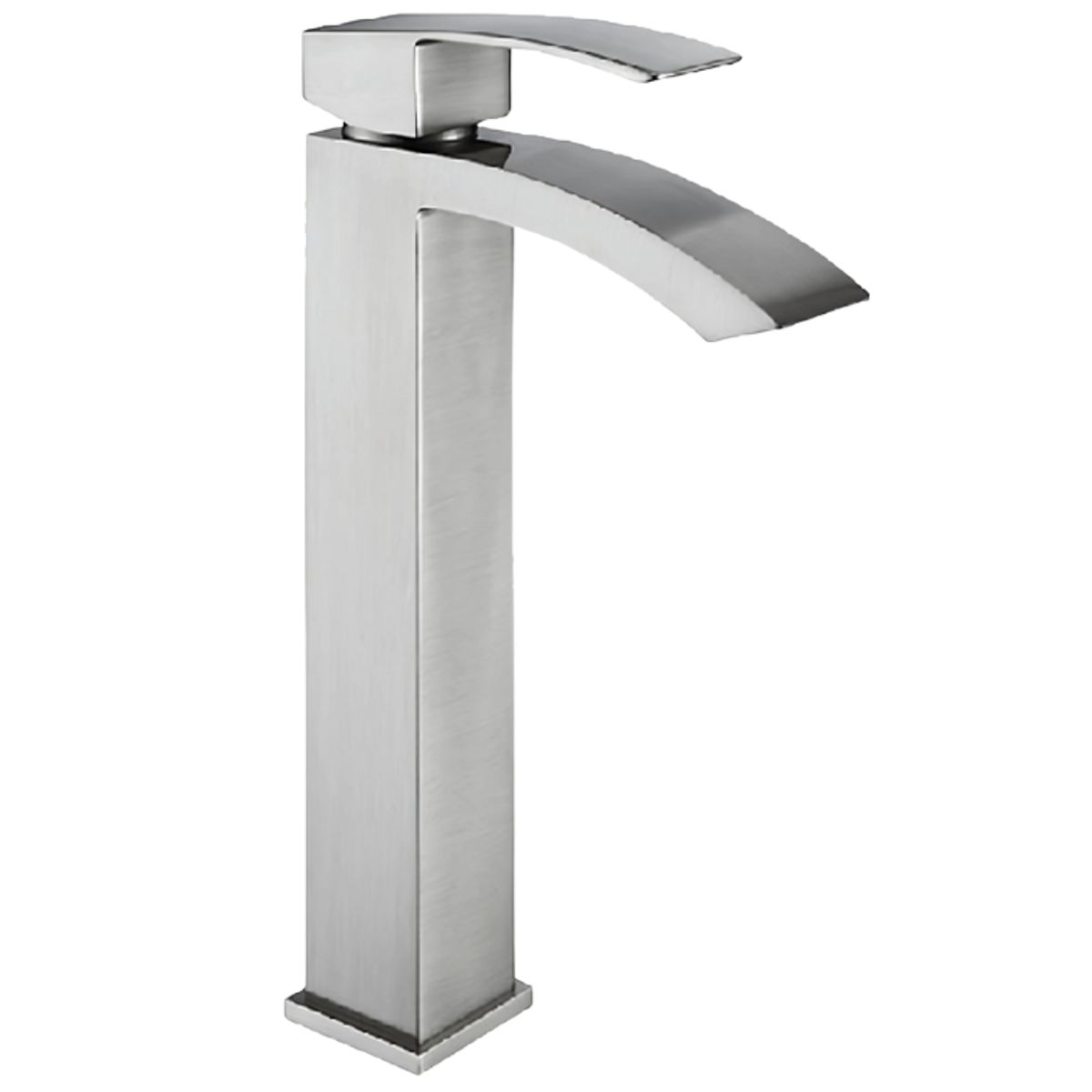 XM - MEZCLADORA MONCOMANDO DE LAVATORIO ALTO SATINADO CASCADA M304-8129A