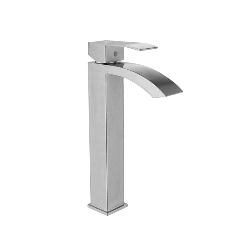 XM - MEZCLADORA MONCOMANDO DE LAVATORIO ALTO SATINADO CASCADA M304-8129A