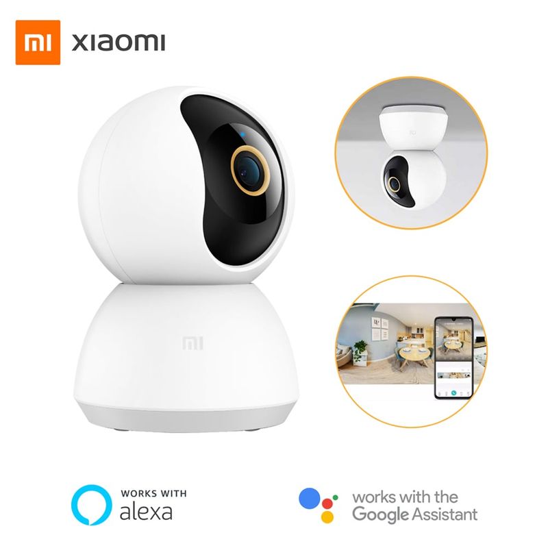 XIAOMI - Cámara de seguridad Xiaomi 360° 2K Ultra Nítida C300 - Blanco
