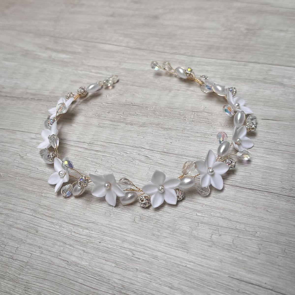 ANADE HANDMADE - TOCADO TIARA ACCESORIO CABELLO JOYAS DE NOVIA